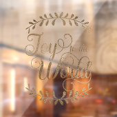 Weihnachtsfreuden für das World Imitats Gold Leaf- Fensteraufkleber (Blatt 2)