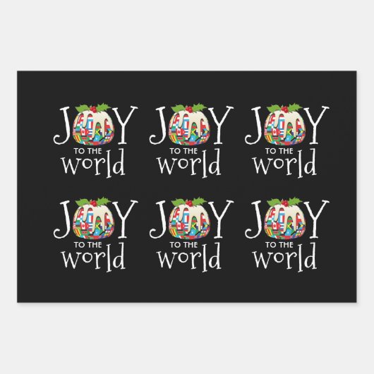 Weihnachtsfreuden für die Welt Geschenkpapier Set (Vorderseite 3)