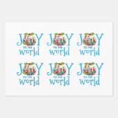 Weihnachtsfreuden für die Welt Geschenkpapier Set (Vorderseite)