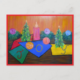 Weihnachtsfreuden-Grußkarte Feiertagspostkarte