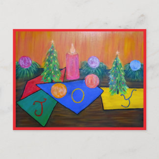 Weihnachtsfreuden-Grußkarte Feiertagspostkarte