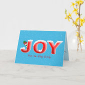 Weihnachtsfreuden mit Schneeflocken Karte (Gelbe Blume)