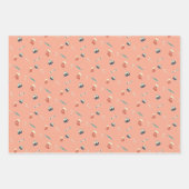 Weihnachtsfreuden, Retro weich Geschenkpapier Set (Vorderseite 3)