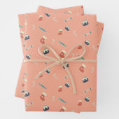 Weihnachtsfreuden, Retro weich Geschenkpapier Set (Beispiel)