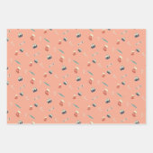 Weihnachtsfreuden, Retro weich Geschenkpapier Set (Vorderseite)