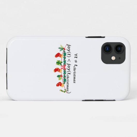 Weihnachtsfreuden sind immer größer, mathematische Case-Mate iPhone hülle (Rückseite (Horizontal))