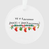Weihnachtsfreuden sind immer größer, mathematische ornament (Vorderseite)