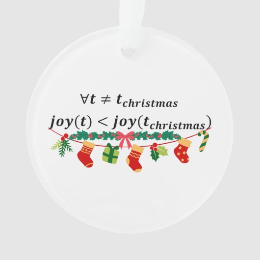 Weihnachtsfreuden sind immer größer, mathematische ornament (Vorderseite)