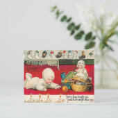 Weihnachtsfreuden - Vintage Weihnachtsfeiertage fü Feiertagspostkarte (Stehend Vorderseite)