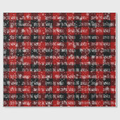 Weihnachtsfreuden zum Text der Welt Geschenkpapier (Flach)