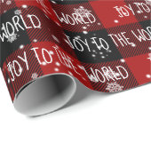 Weihnachtsfreuden zum Text der Welt Geschenkpapier (Rolleneckpunkt)