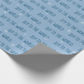 Weihnachtsfreuden zum Text über Schneeflocken Geschenkpapier (Ecke)