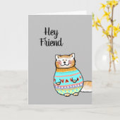 Weihnachtsfreund Karte (Gelbe Blume)