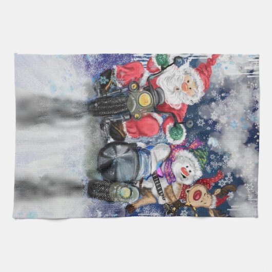 Weihnachtsfreunde Funny Kitchtuch Geschirrtuch (Horizontal)