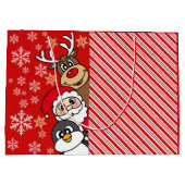 Weihnachtsfreunde Große Geschenktüte (Rückseite)
