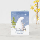 Weihnachtsfreunde Karte (Gelbe Blume)