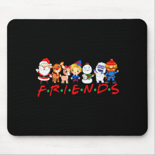 Weihnachtsfreunde Santa Rudolph Schneemann Familie Mousepad