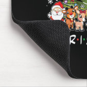 Weihnachtsfreunde Santa Rudolph Snowman Familie Xm Mousepad (Ecke)