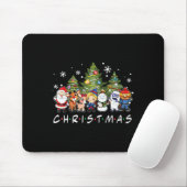 Weihnachtsfreunde Santa Rudolph Snowman Familie Xm Mousepad (Mit Mouse)