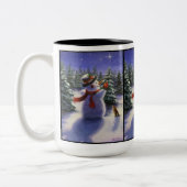 Weihnachtsfreunde Schneemann und sonnige Tasse (Links)