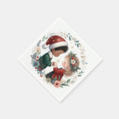 Weihnachtsfreunde Serviette (Ecke)