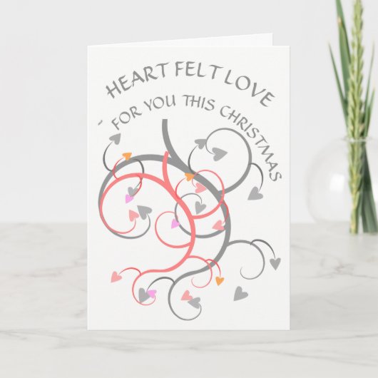 Weihnachtsfreundschaft Feiertagskarte (Vorderseite)