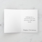 Weihnachtsfreundschaft Feiertagskarte (Innenseite)