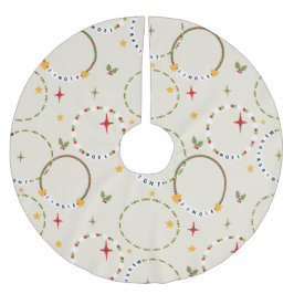 Weihnachtsfreundschaftsbracelets Polyester Weihnachtsbaumdecke