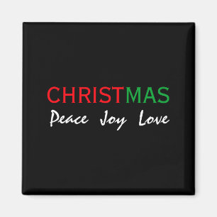 Weihnachtsfriede Freude Liebe Tygraphy T-Shirt  Magnet