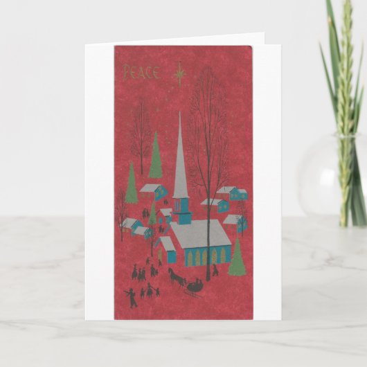 Weihnachtsfrieden Feiertagskarte (Vorderseite)