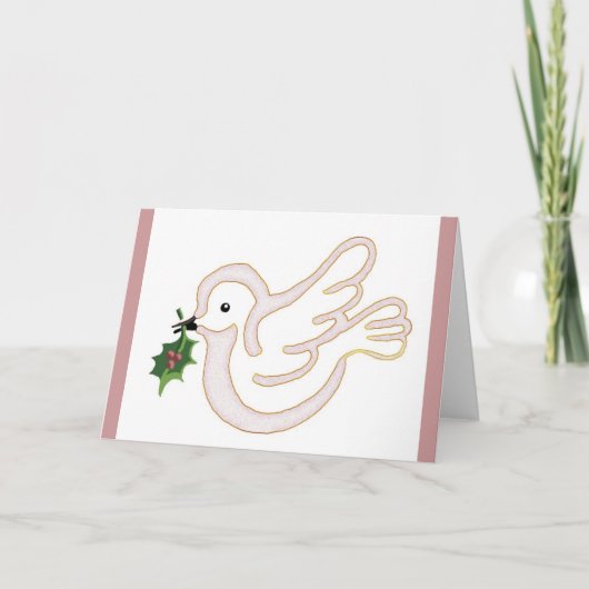 Weihnachtsfrieden Feiertagskarte (Vorderseite)