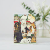 Weihnachtsfrieden Feiertagspostkarte (Stehend Vorderseite)