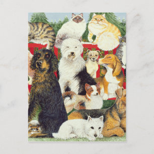 Weihnachtsfrieden Feiertagspostkarte