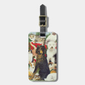 Weihnachtsfrieden Gepäckanhänger (Vorderseite vertikal)