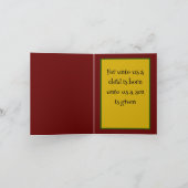 Weihnachtsfrieden im Himmel Dankeskarte (Innenseite)