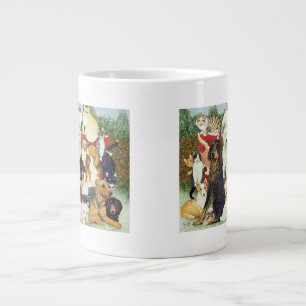 Weihnachtsfrieden Jumbo-Tasse
