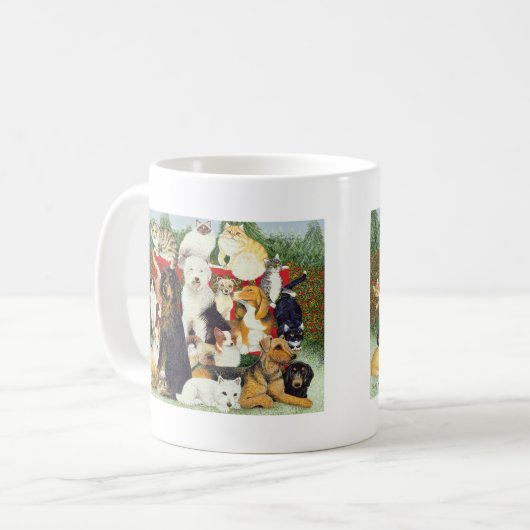 Weihnachtsfrieden Kaffeetasse (Vorderseite Links)