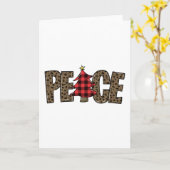 Weihnachtsfrieden Karte (Gelbe Blume)