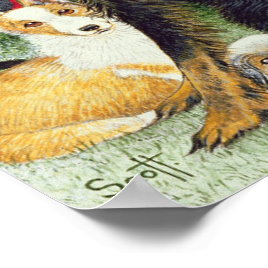 Weihnachtsfrieden Poster (Ecke)