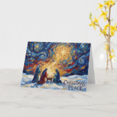 Weihnachtsfriedens-Weihnachtskarte Karte (Gelbe Blume)