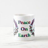 WeihnachtsfriedensfreimaurerTasse oder -Stein Kaffeetasse (Mittel)