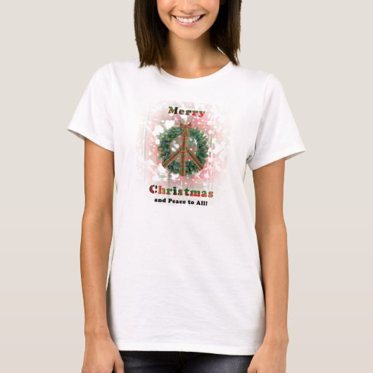 WeihnachtsfriedensKranz T-Shirt (Vorderseite)