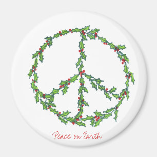 WeihnachtsfriedensKranzmagnet Magnet