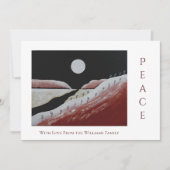 Weihnachtsfriedenswüste Südwest-Weihnachtskarte Feiertagskarte (Vorderseite)