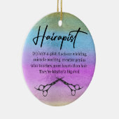 Weihnachtsfriseur Keramik Ornament (Rechts)