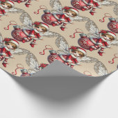 Weihnachtsfrittierpapier Geschenkpapier (Ecke)