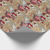 Weihnachtsfrittierpapier Geschenkpapier (Ecke)