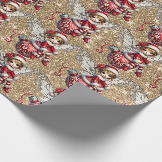 Weihnachtsfrittierpapier Geschenkpapier (Ecke)