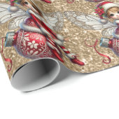 Weihnachtsfrittierpapier Geschenkpapier (Rolleneckpunkt)