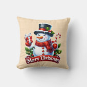 Weihnachtsfrohe Festlichkeit Kissen (Vorderseite)